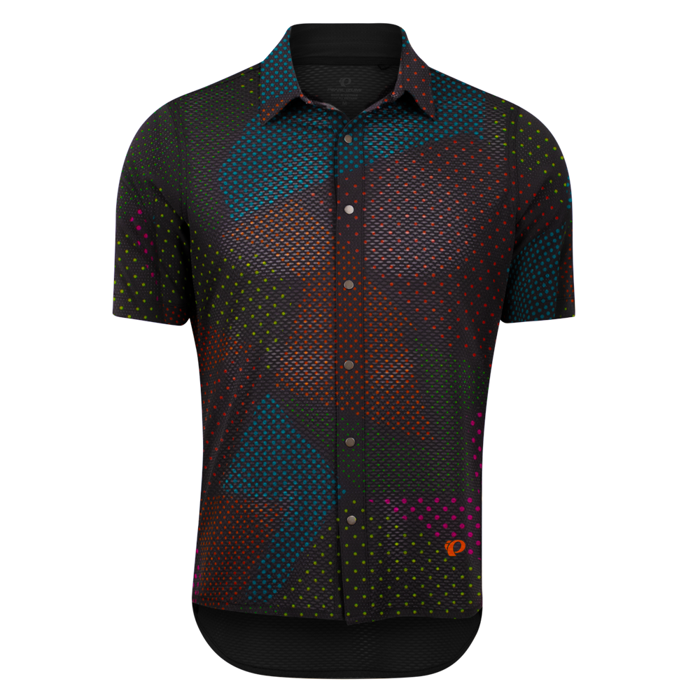 Men's Catalyst Mountain Bike Button-Down Shirt in Dropical Oil Slick: Performance and Style Combined XL *Updated Fit / Men's Dropical Oil Slick