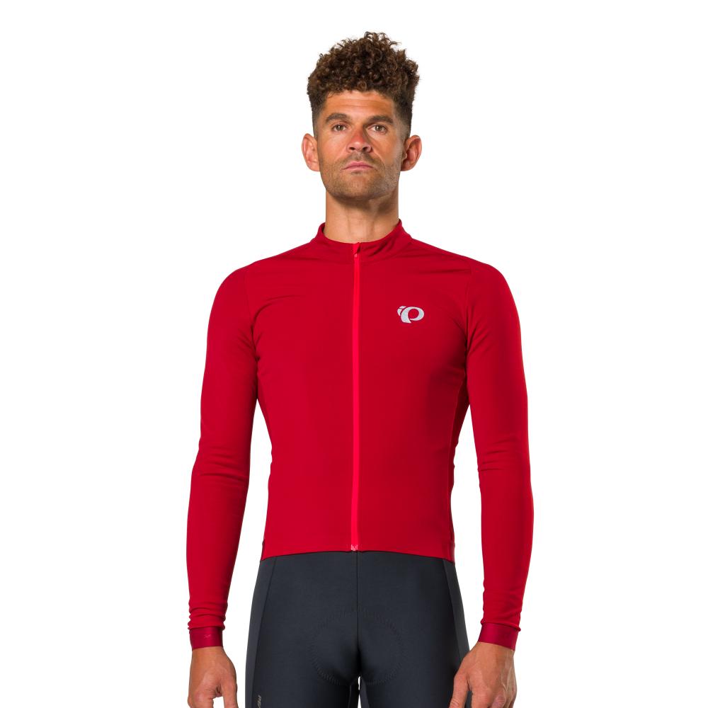 Pearl Izumi Elite Mens S Red Long Sleeves Full newest Zip Barrier Running Jacket Vented