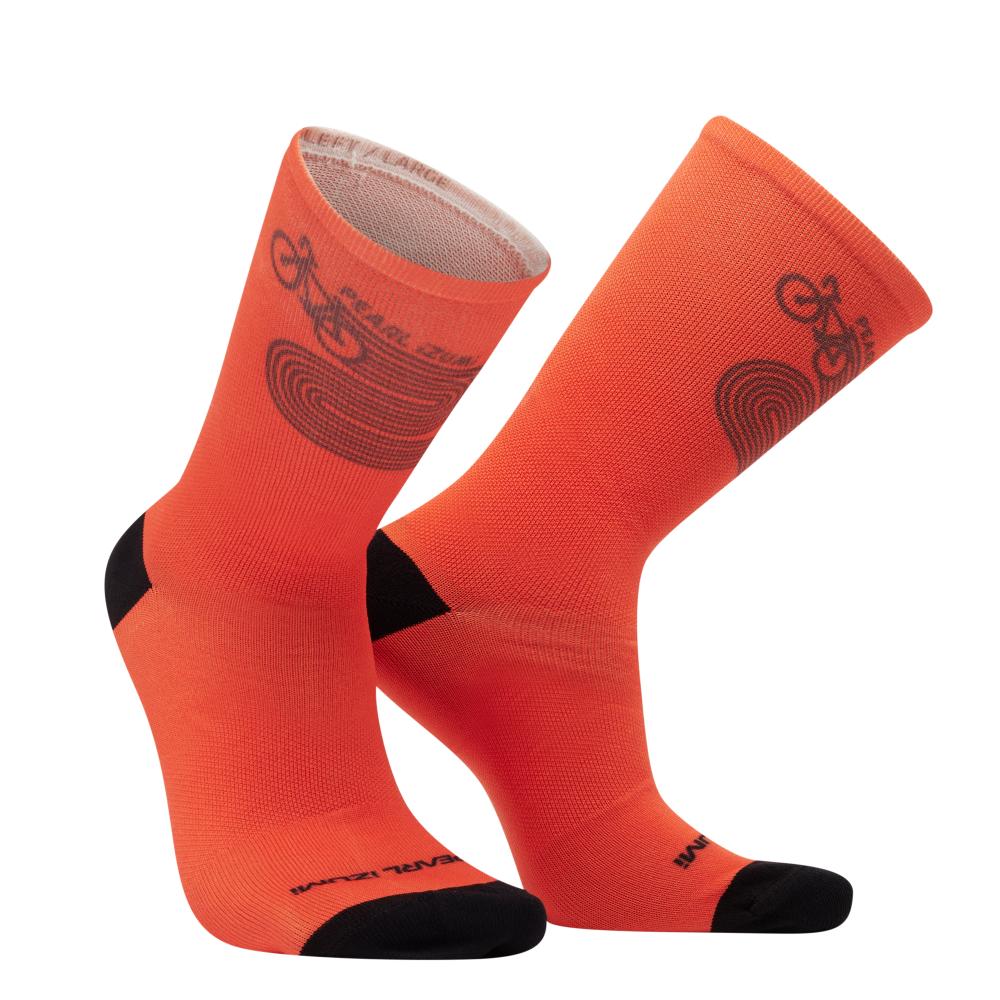 Transfer Tall Cycling Socks Bike Swoosh Mandarin 2024 S by Pearl Izumi